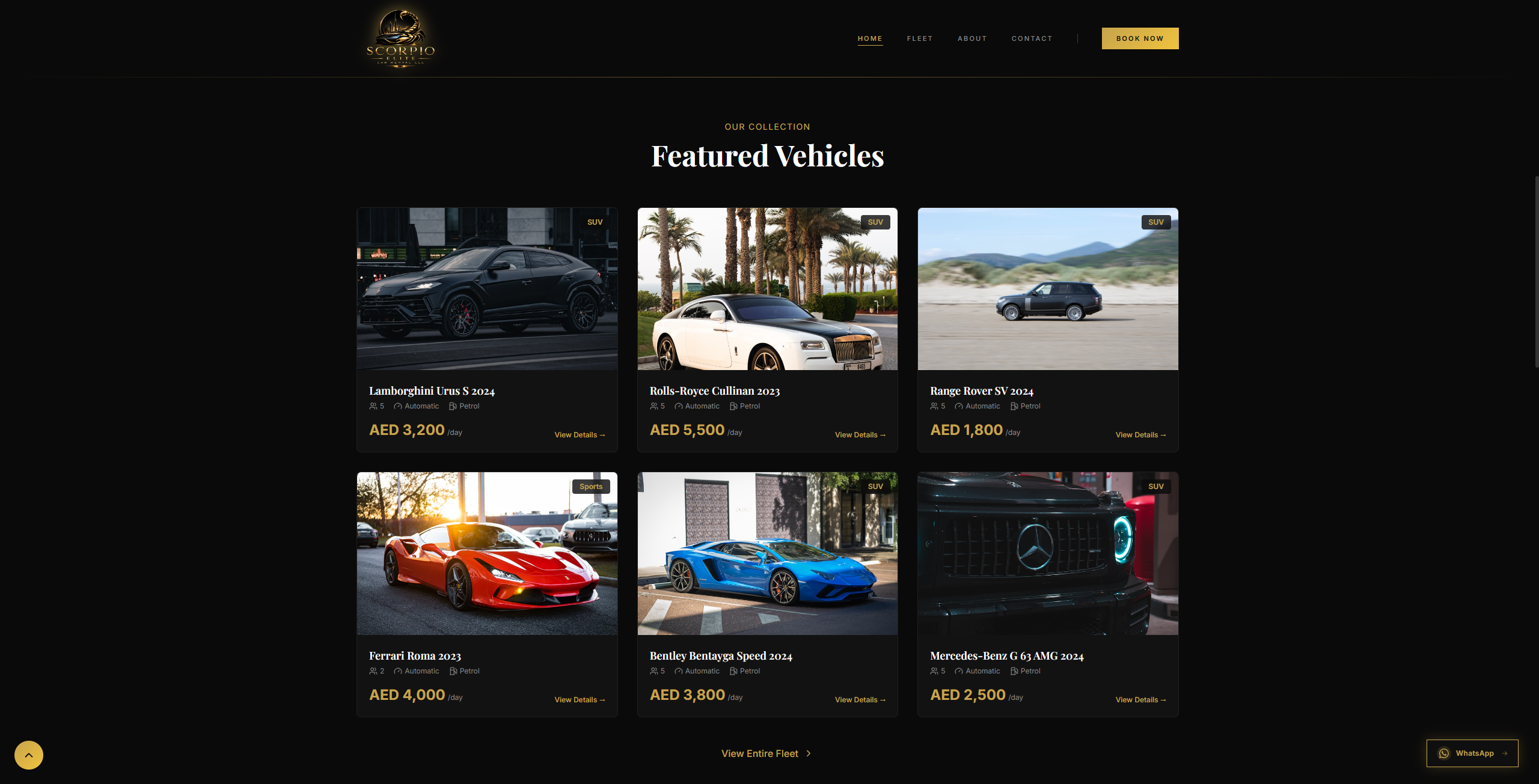 Scorpio — fleet page